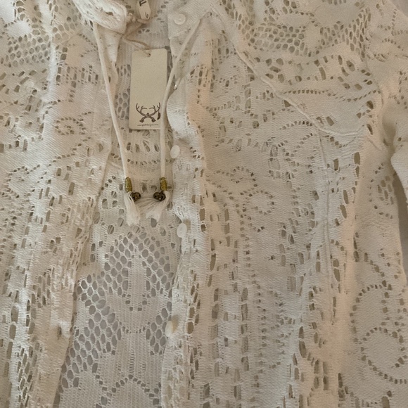 Spell Fringe FLEETWOOD Blouse, XS/Small, Ivory - Picture 7 of 7